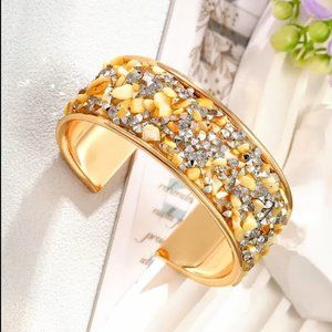 Stunning cuff beaded bracelet